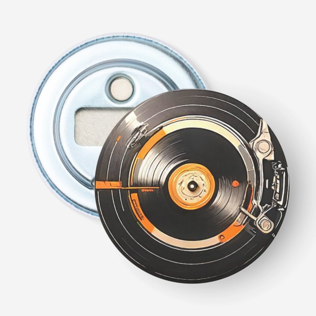 Décapsuleur Déverrouiller la nostalgie : Vinyle Vintage (Devant)