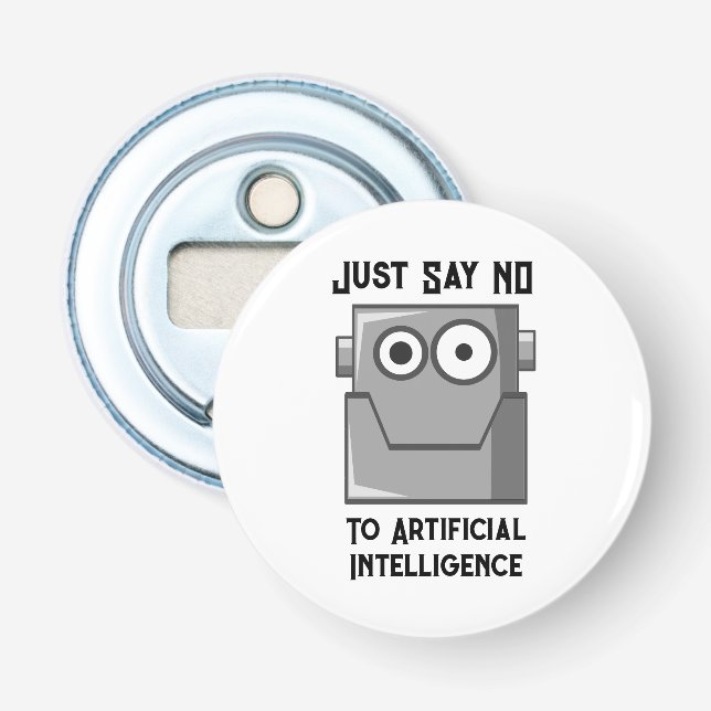 Décapsuleur Disons Non à l'Intelligence Artificielle (Devant)