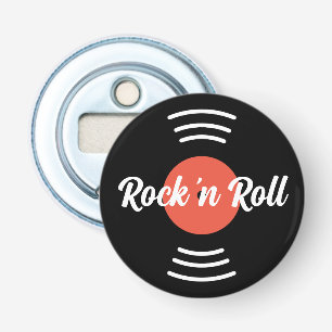 Décapsuleur Disque vinyle Rock 'n Roll Round magnétique