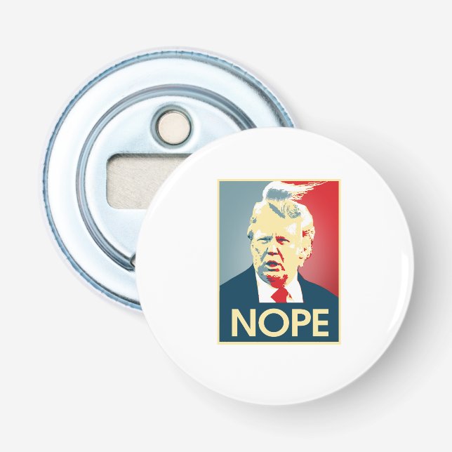 Décapsuleur Donald Trump NOPE -- Anti-Atout 2016 - (Devant)