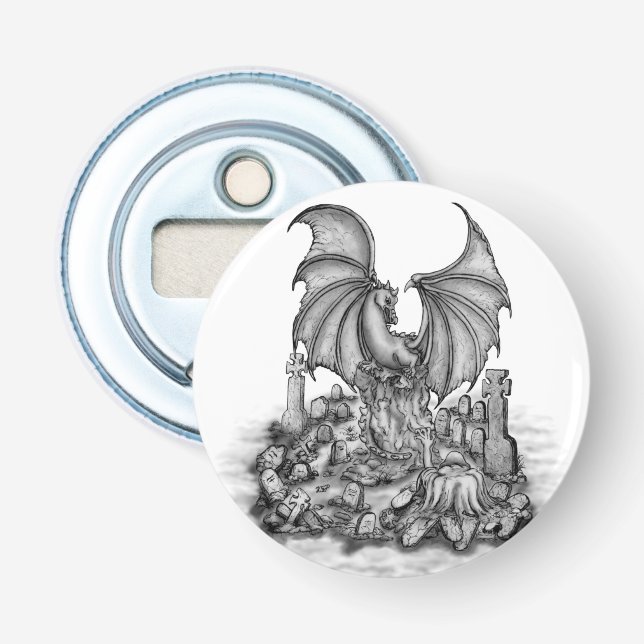 Décapsuleur Dragon avec Zombie (Devant)
