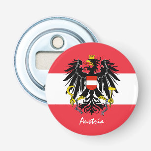 Décapsuleur Drapeau autrichien, Aigle & Autriche fête /boisso