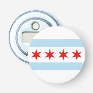 Décapsuleur Drapeau de Chicago, l'Illinois