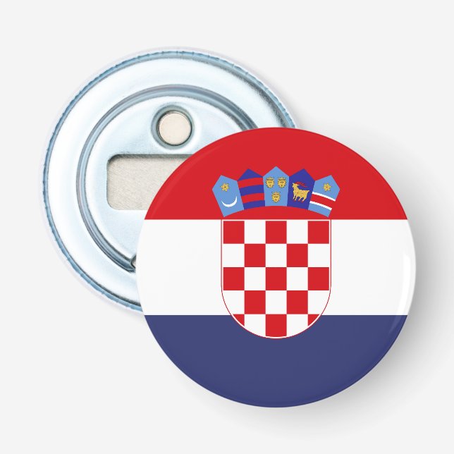 Décapsuleur Drapeau de Croatie (Devant)