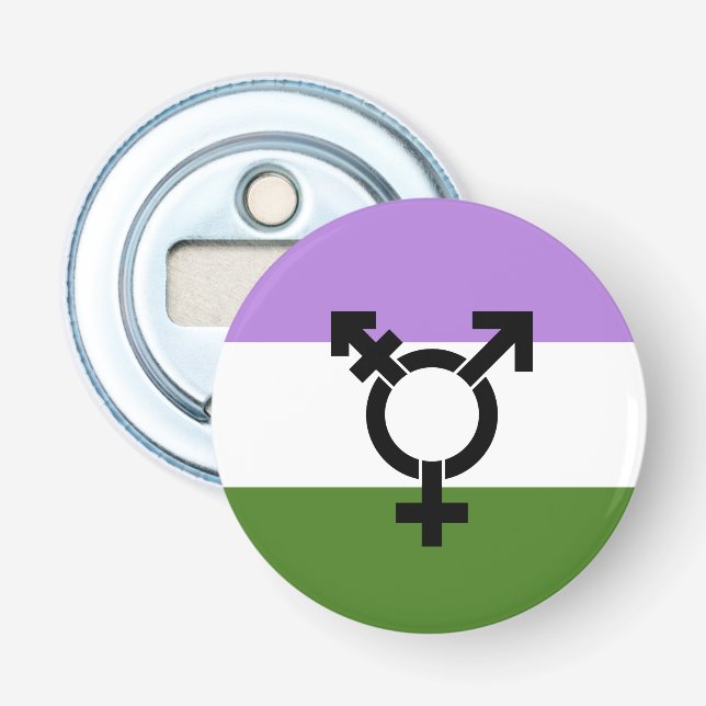 Décapsuleur Drapeau de fierté genderqueer (Devant)