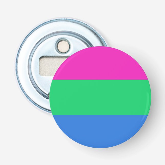 Décapsuleur Drapeau de fierté polysexuelle (Devant)