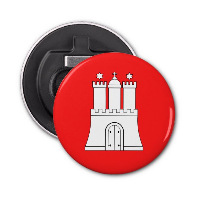 Décapsuleur Drapeau de Hambourg Bottle Opener (Devant)