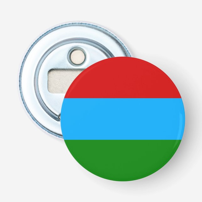 Décapsuleur Drapeau de la République de Karelia (Devant)