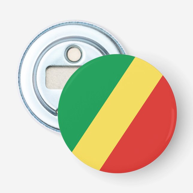 Décapsuleur Drapeau de la République du Congo (Devant)