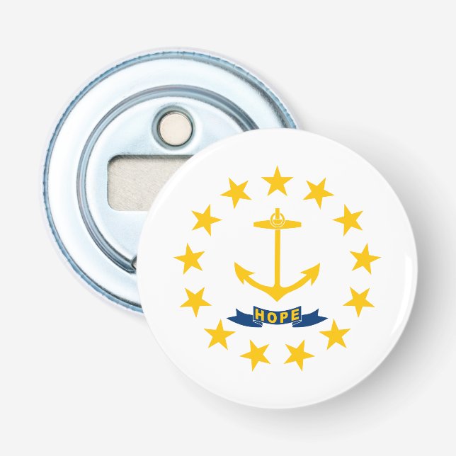 Décapsuleur Drapeau de l'État de Rhode Island (Devant)