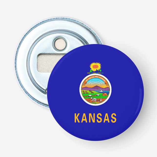 Décapsuleur Drapeau de l'État du Kansas (Devant)