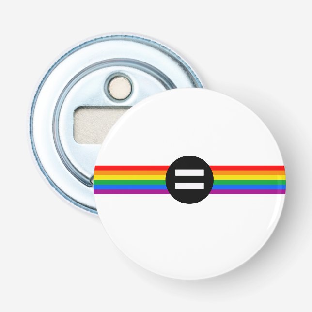 Décapsuleur Drapeau des droits gays (Devant)