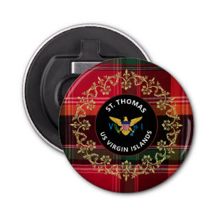 Décapsuleur Drapeau des îles Vierges américaines St Thomas Mad