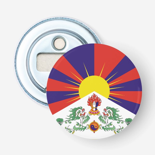 Décapsuleur Drapeau du Tibet libre (Devant)