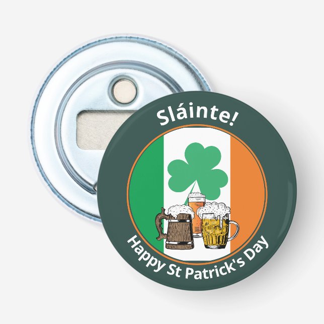 Décapsuleur Drapeau irlandais Jour de la Saint Patrick (Devant)