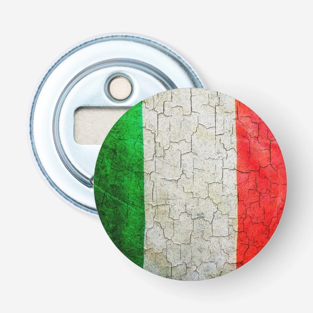 Décapsuleur Drapeau italien fissuré (Devant)