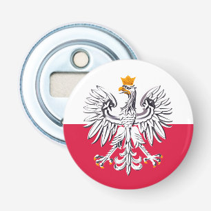Décapsuleur Drapeau polonais & Aigle, fête de la Pologne /spor