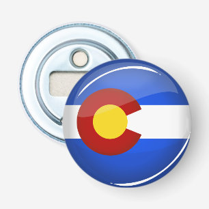 Décapsuleur Drapeau rond brillant du Colorado