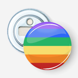 Décapsuleur Drapeau rond de l'arc-en-ciel LGBT
