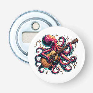 Décapsuleur Drôle Cartoon Octopus Jouer de la guitare