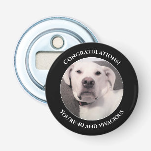 Décapsuleur Drôle mignon Grumpy Chien blanc 40e anniversaire N