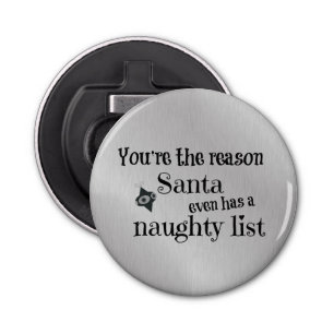 Décapsuleur Drôle Noël Père Noël Liste Citation