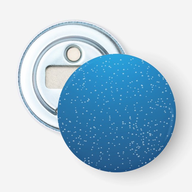 Décapsuleur Eau Bleue Profonde Et Petites Bulles (Devant)