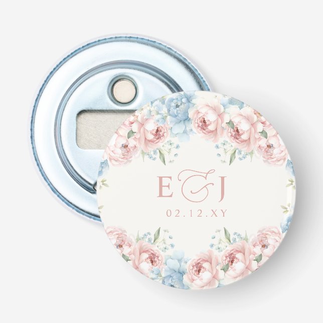 Décapsuleur Elégant Boho été printemps Blush Floral Mariage (Devant)