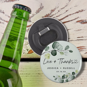 Décapsuleur Élégant Mariage de Merci Eucalyptus