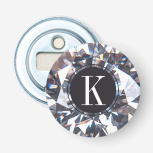 Décapsuleur Élégant Monogramme en cristal de diamant