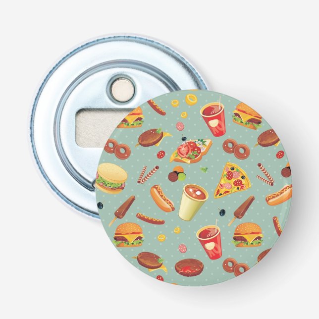 Décapsuleur Élégant Motif de restauration rapide (Devant)