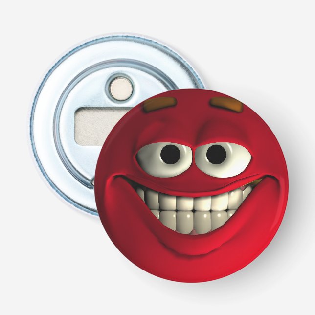 Décapsuleur Emoticon Red Big Grin (Devant)