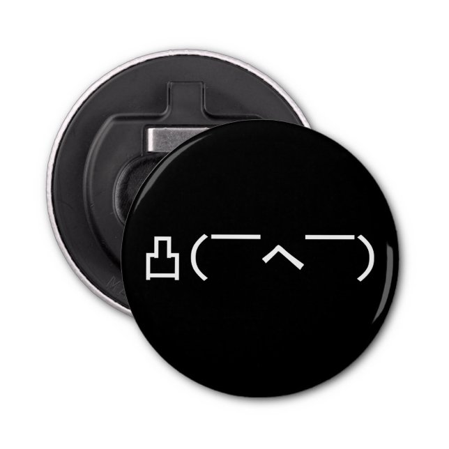 Décapsuleur Emoticône du doigt moyen en colère Kaomoji japonai (Devant)