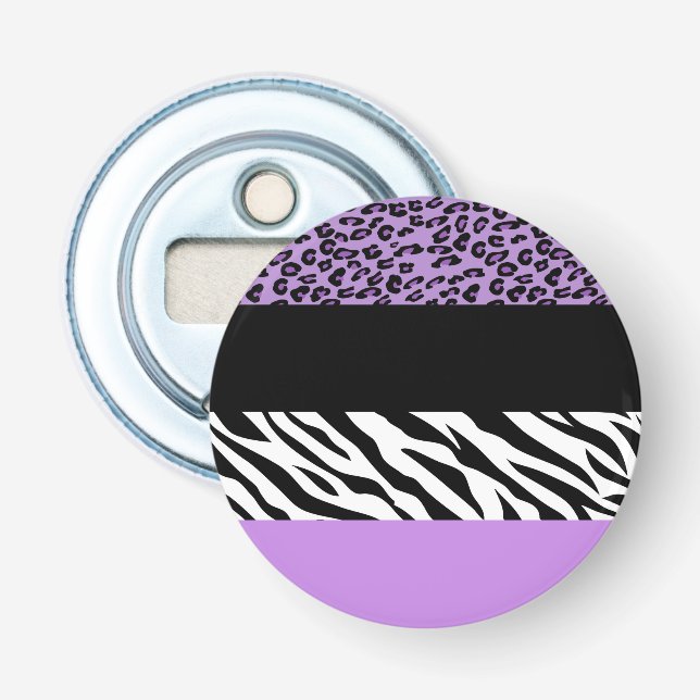 Décapsuleur Empreinte de léopard, Zebra Print, Poster de anima (Devant)