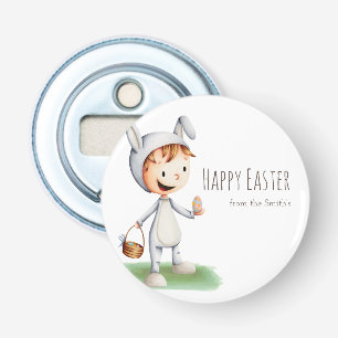 Décapsuleur Enfant mignon en costume lapin de Pâques Joyeux Pâ