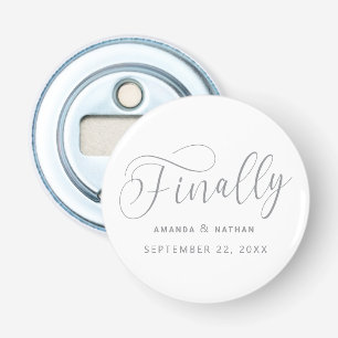 Décapsuleur Enfin Mariage minimaliste Enregistrer la date
