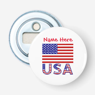 Décapsuleur Etats-Unis Amérique Drapeau Rouge Personnalisation