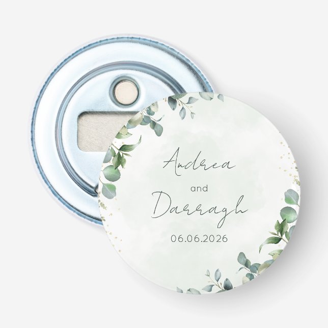 Décapsuleur Eucalyptus Wedding Bottle Opener 1001A (Devant)