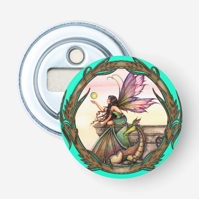 Décapsuleur Fairy and Dragon Imaginaire Art par Molly Harrison (Devant)