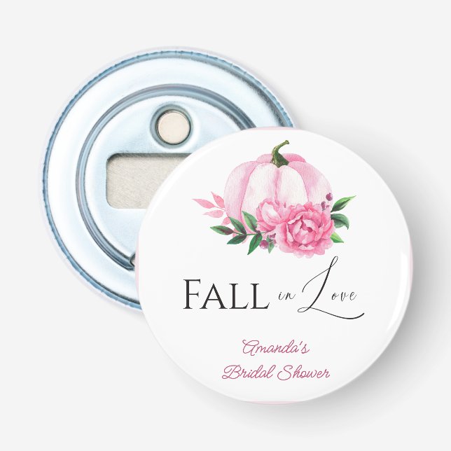 Décapsuleur Fall Love Blush rose Citrouille Fête des mariées r (Devant)