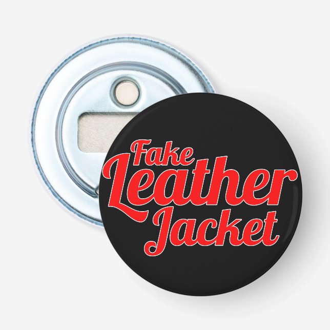 Décapsuleur Fausse veste en cuir - ouvreur de bouteille (Devant)