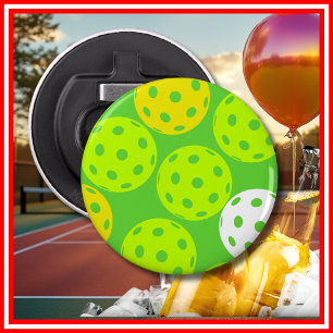 Décapsuleur Fête d'anniversaire Pickleball Vert Mignon Sports