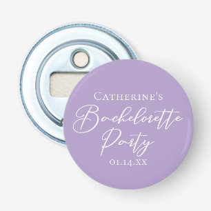 Décapsuleur Fête de Bachelorat Personnalisée Violet Lilas