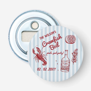 Décapsuleur Fête de fruits de mer d'été aux écrevisses dessiné