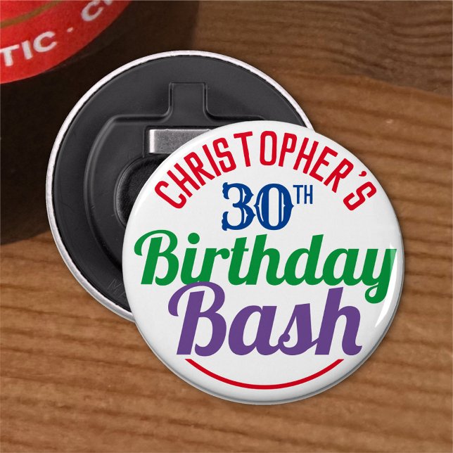 Décapsuleur Fête de l'âge de 30e anniversaire (Créateur téléchargé)