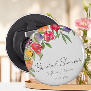 Décapsuleur Fête de mariage Fun et Lumineuse Tulipes et Verdur