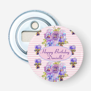 Décapsuleur Fête de thé à la rose rose rose de Shabby viole
