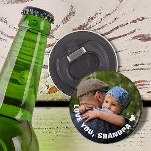 Décapsuleur Fête des Grands-Parents Je t'aime Grand-père Photo