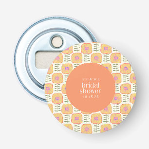 Décapsuleur Fête des mariées personnalisée Scandi Jaune Orange