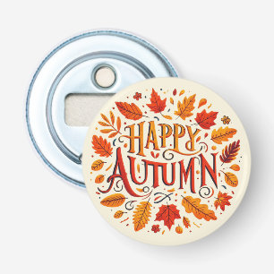 Décapsuleur feuille classique et automne heureux